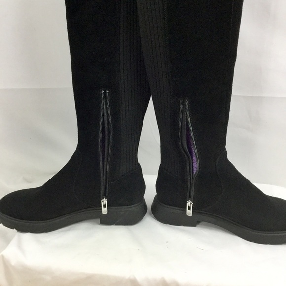 Antonio Melani Pierrcee Suede & Fabric Over-the-Knee Boots Size 7.5 - Picture 8 of 9